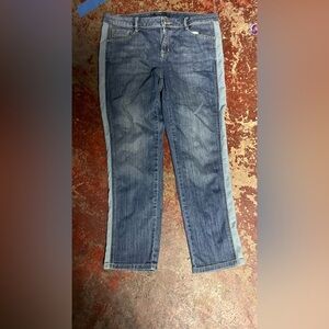 Simply Vera Vera Wang Two-Tone Blue Skinny Jeans